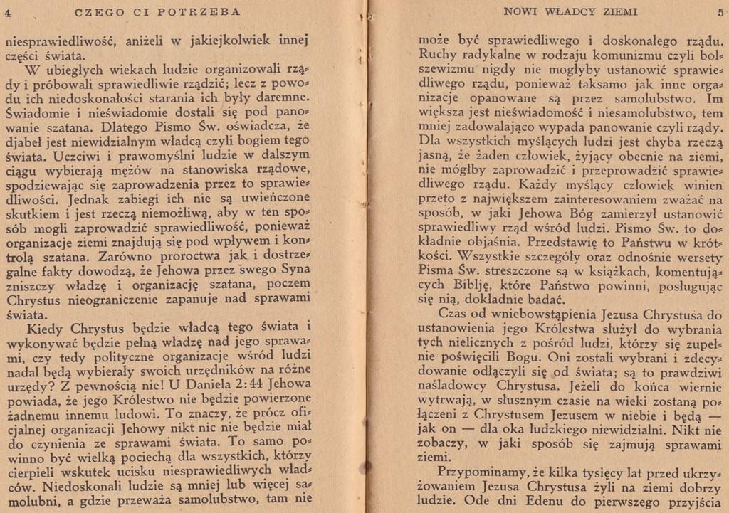 Czego ci potrzeba