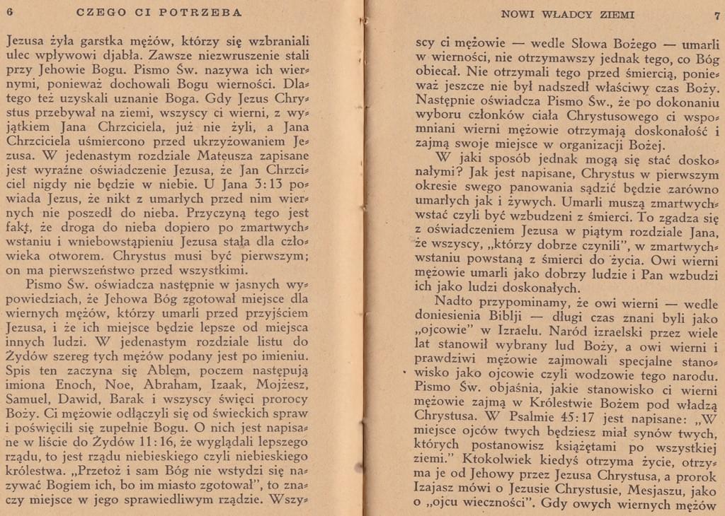 Czego ci potrzeba
