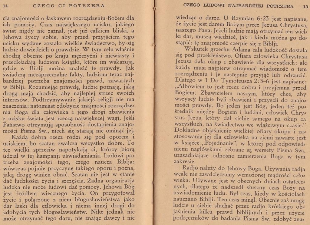 Czego ci potrzeba