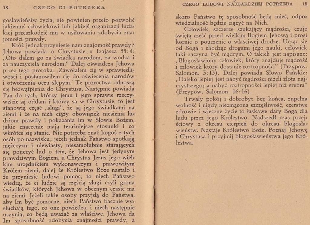 Czego ci potrzeba