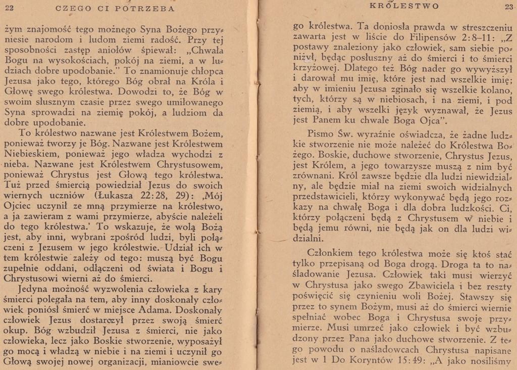 Czego ci potrzeba