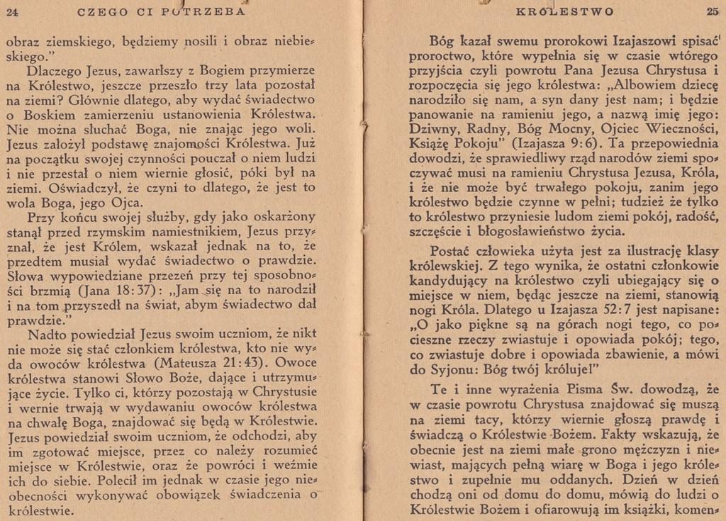 Czego ci potrzeba