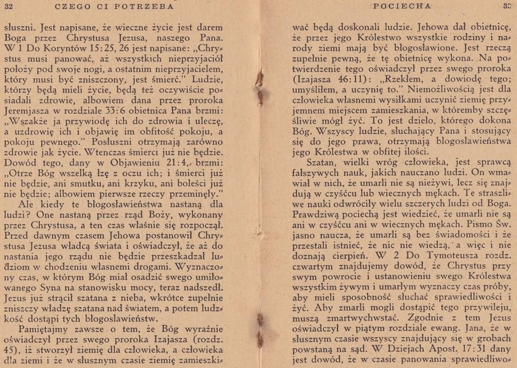 Czego ci potrzeba