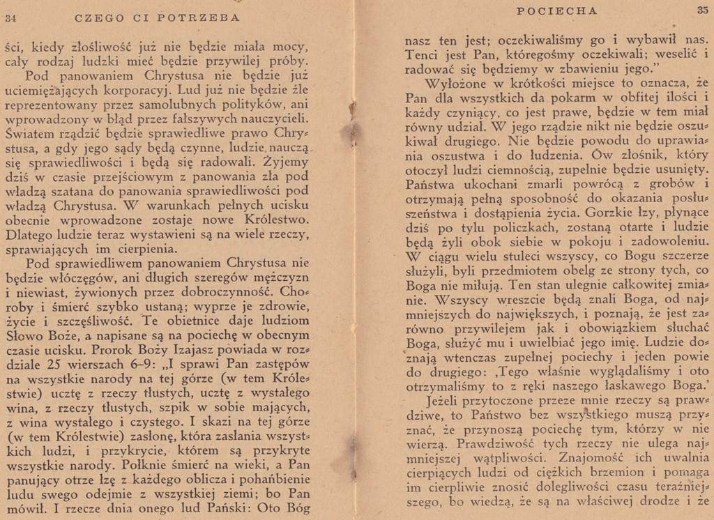 Czego ci potrzeba