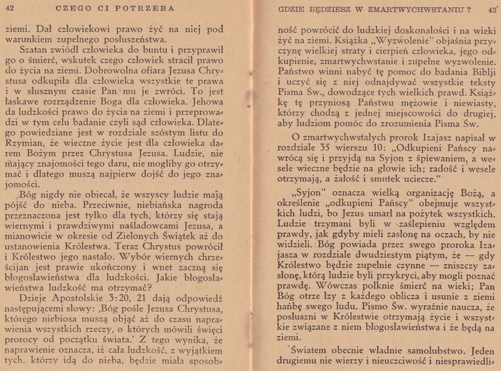 Czego ci potrzeba