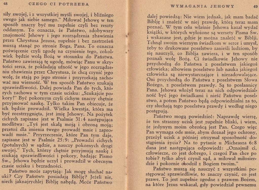 Czego ci potrzeba
