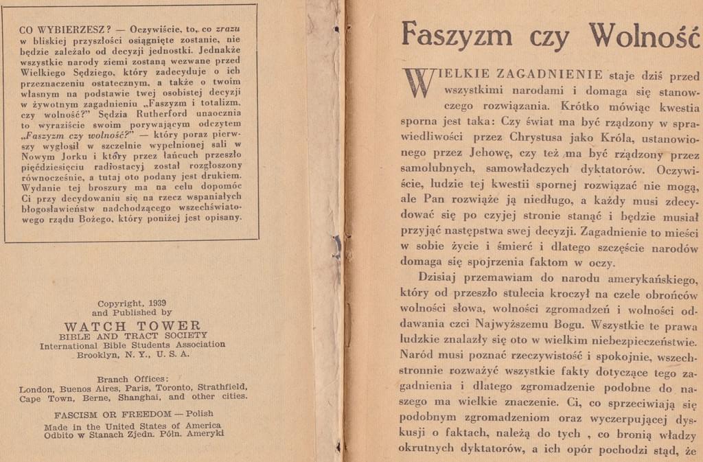Faszyzm czy wolność