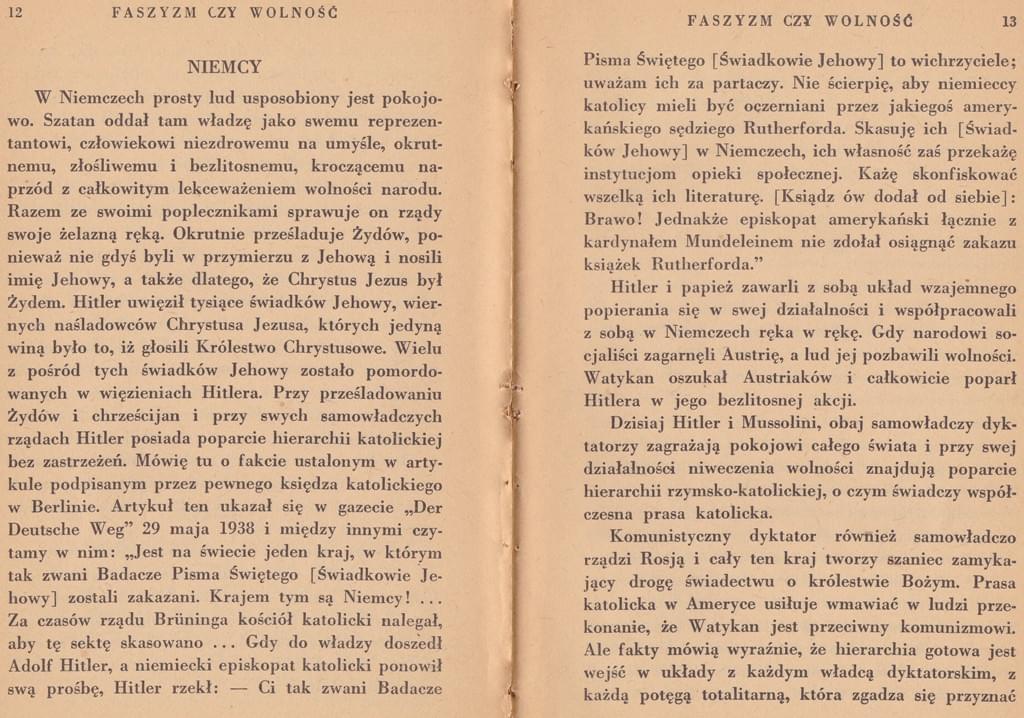 Faszyzm czy wolność