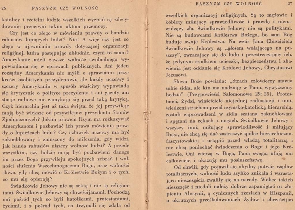 Faszyzm czy wolność