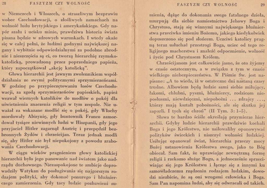 Faszyzm czy wolność