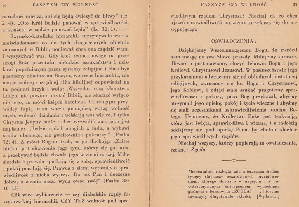 Faszyzm czy wolność