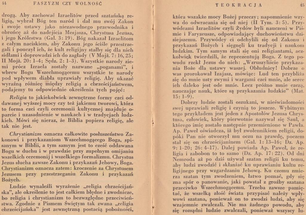 Faszyzm czy wolność