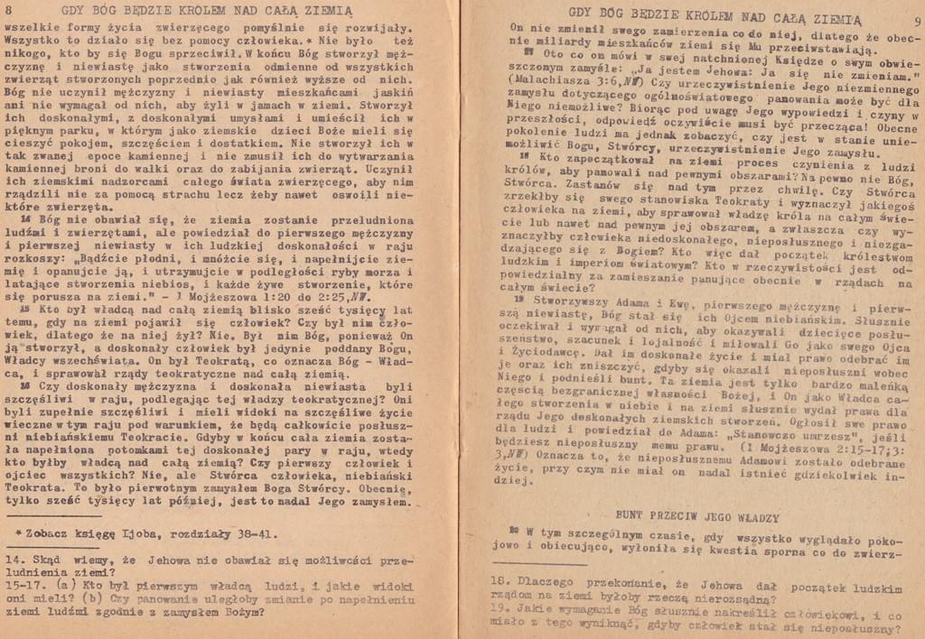 Gdy Bóg będzie Królem nad całą ziemią