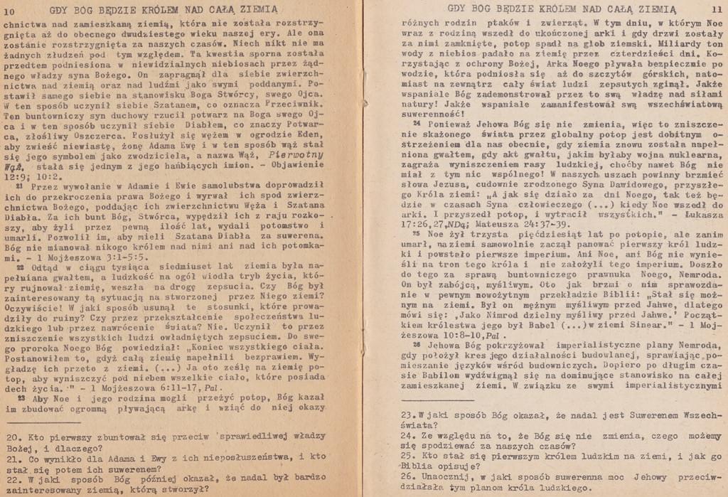 Gdy Bóg będzie Królem nad całą ziemią