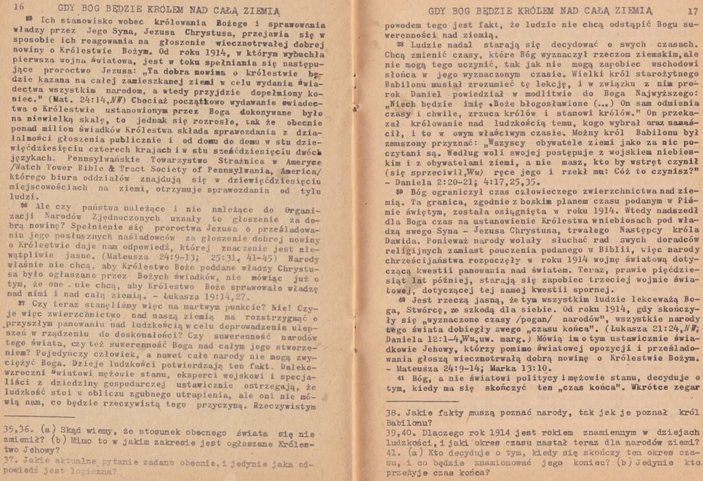 Gdy Bóg będzie Królem nad całą ziemią