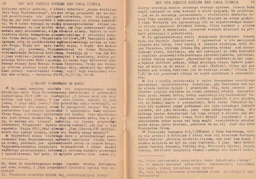 Gdy Bóg będzie Królem nad całą ziemią