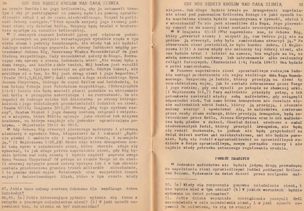 Gdy Bóg będzie Królem nad całą ziemią