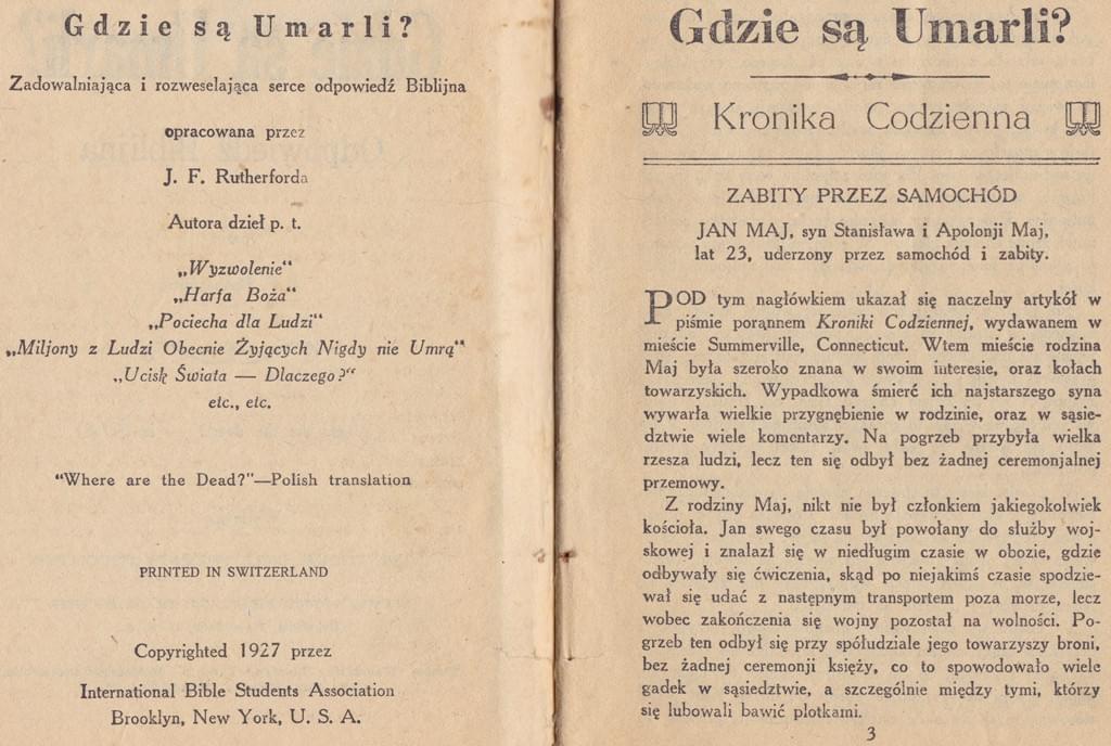 Gdzie są umarli