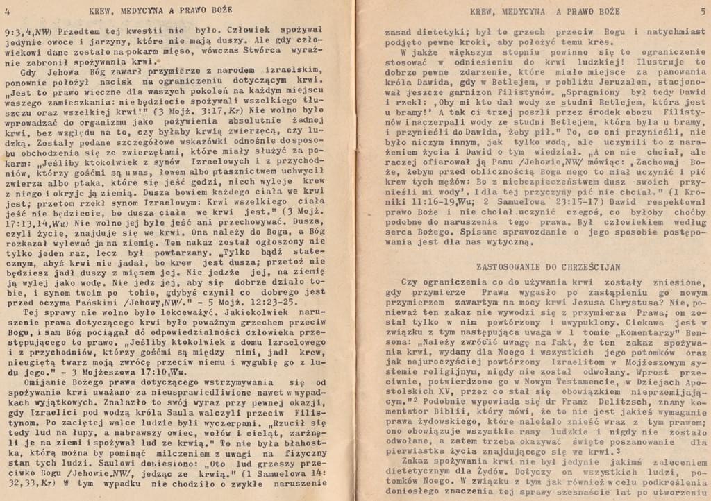 Krew, medycyna a prawo Boże