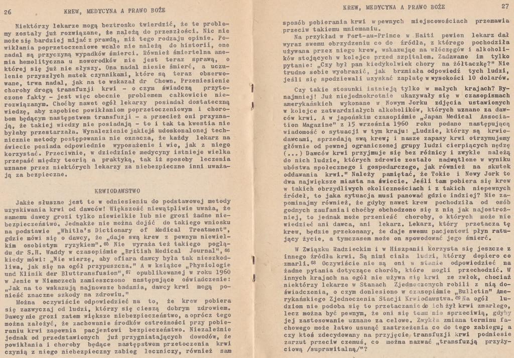 Krew, medycyna a prawo Boże