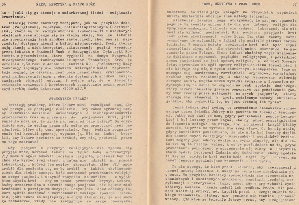 Krew, medycyna a prawo Boże