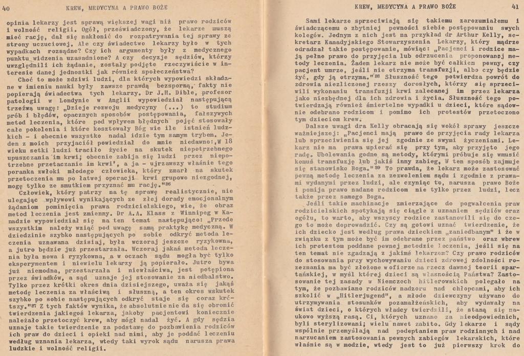 Krew, medycyna a prawo Boże