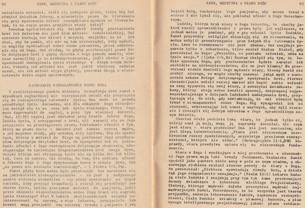 Krew, medycyna a prawo Boże