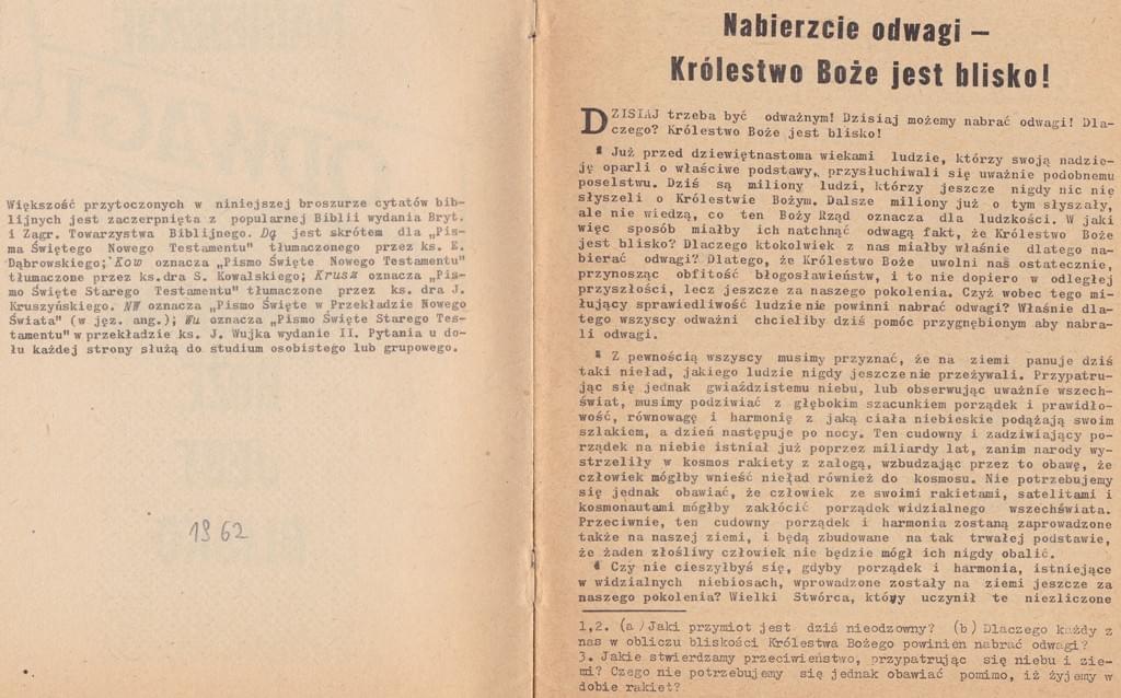 Nabierzcie odwagi Królestwo Boże jest blisko