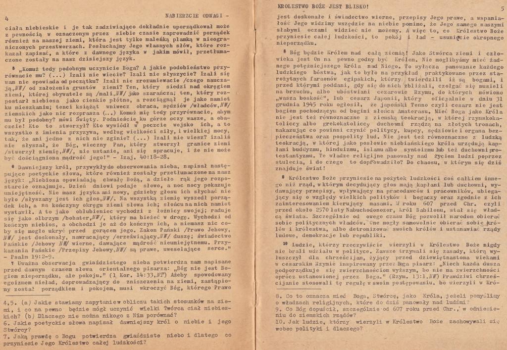 Nabierzcie odwagi Królestwo Boże jest blisko