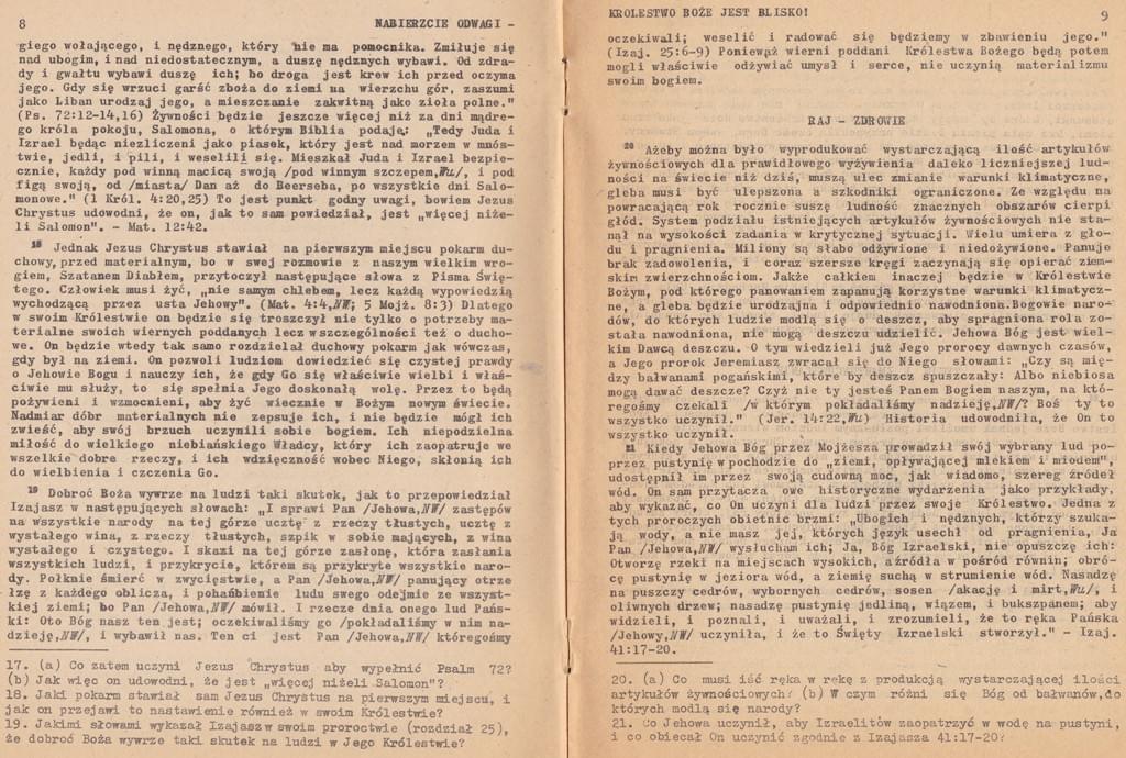 Nabierzcie odwagi Królestwo Boże jest blisko