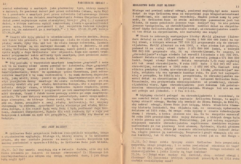 Nabierzcie odwagi Królestwo Boże jest blisko