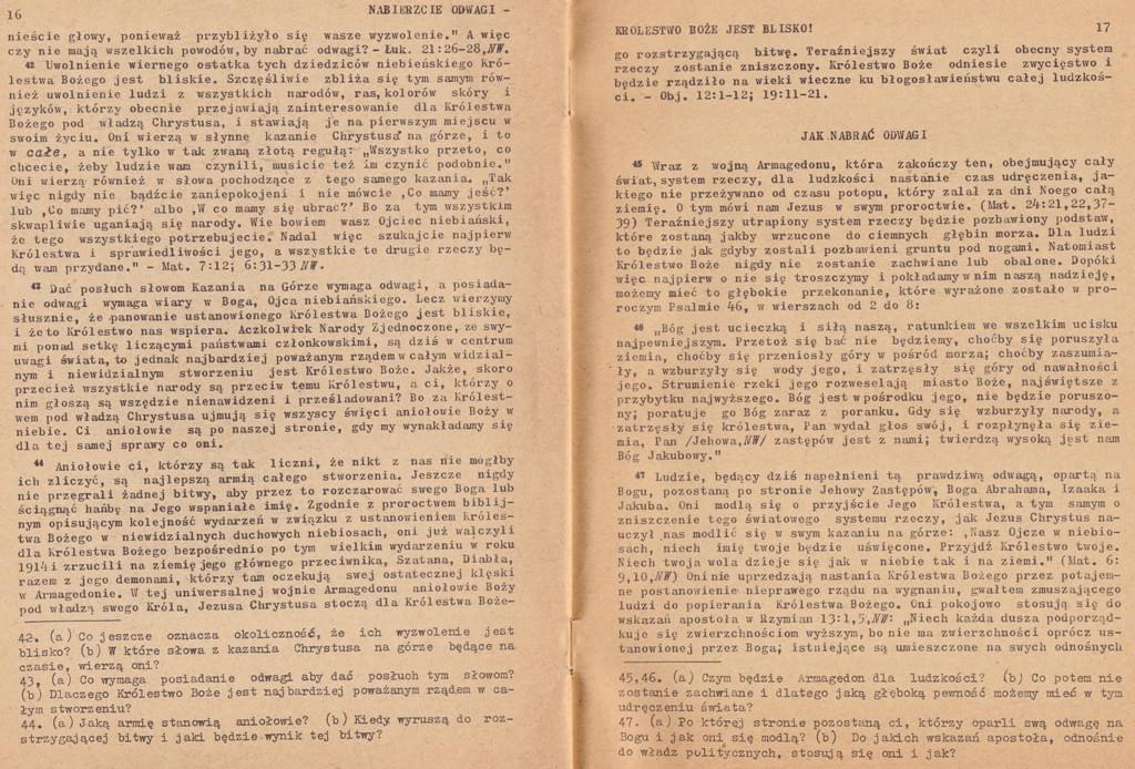 Nabierzcie odwagi Królestwo Boże jest blisko