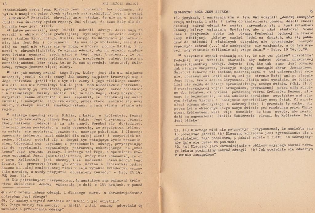 Nabierzcie odwagi Królestwo Boże jest blisko