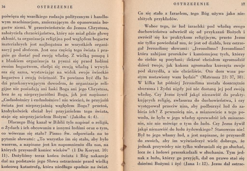 Ostrzeżenie