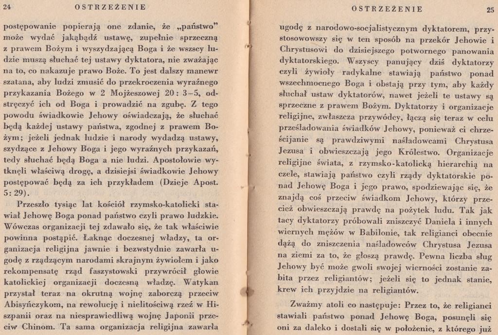 Ostrzeżenie
