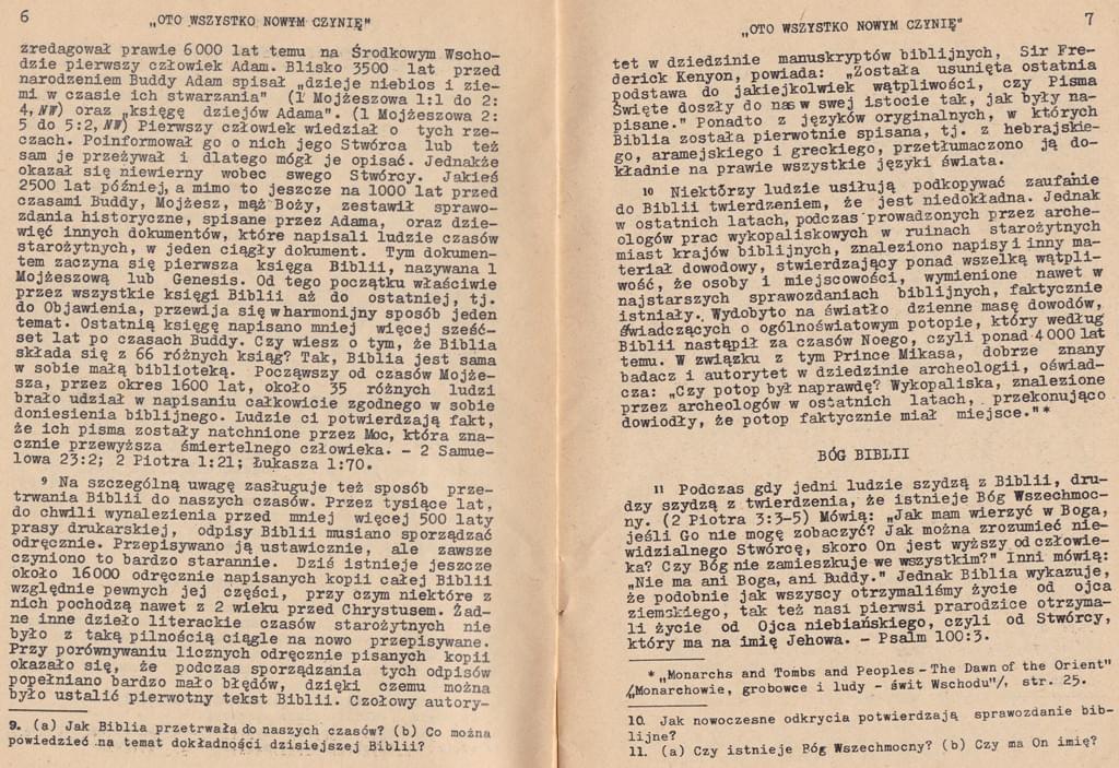 Oto wszystko nowym czynię