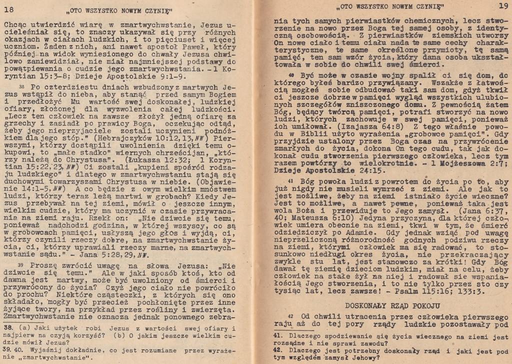 Oto wszystko nowym czynię