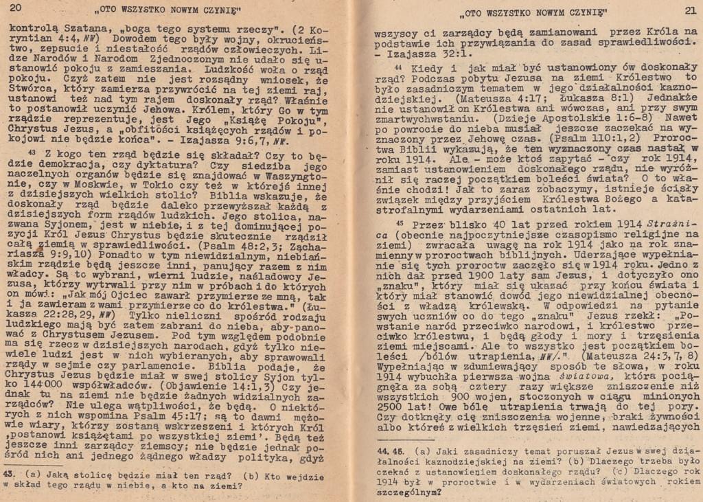 Oto wszystko nowym czynię