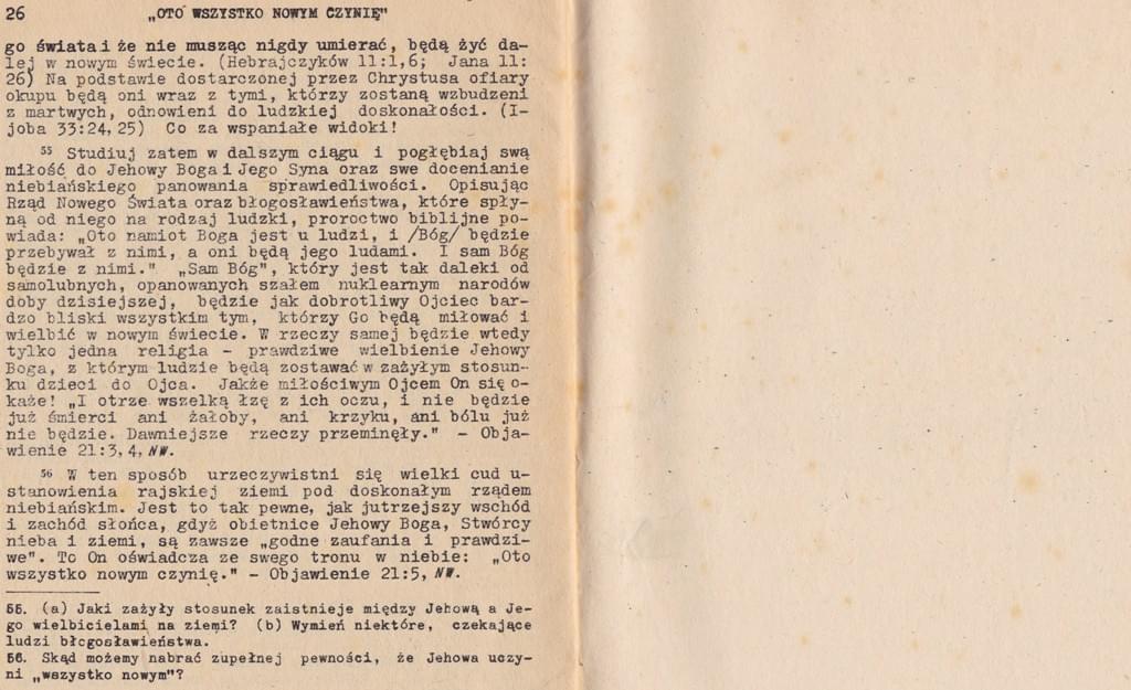 Oto wszystko nowym czynię