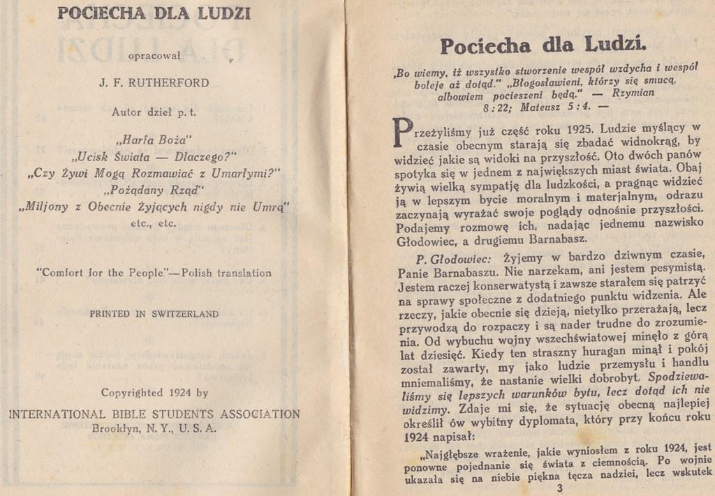 Pociecha dla ludzi