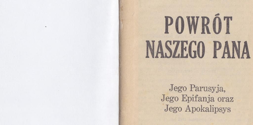Powrot naszego Pana