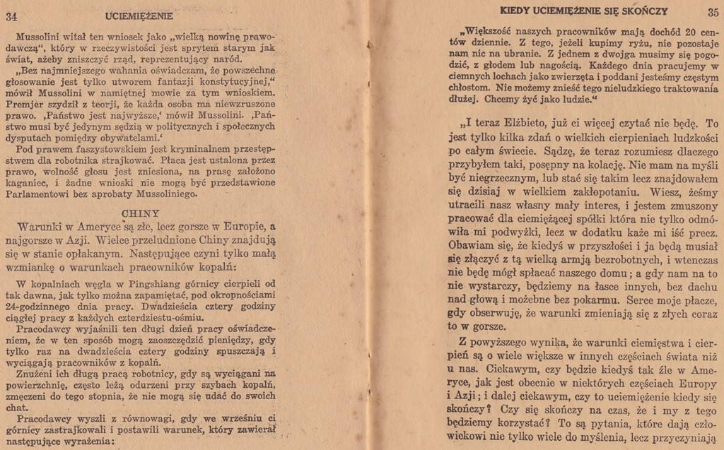Uciemiężenie - Kiedy się skończy?