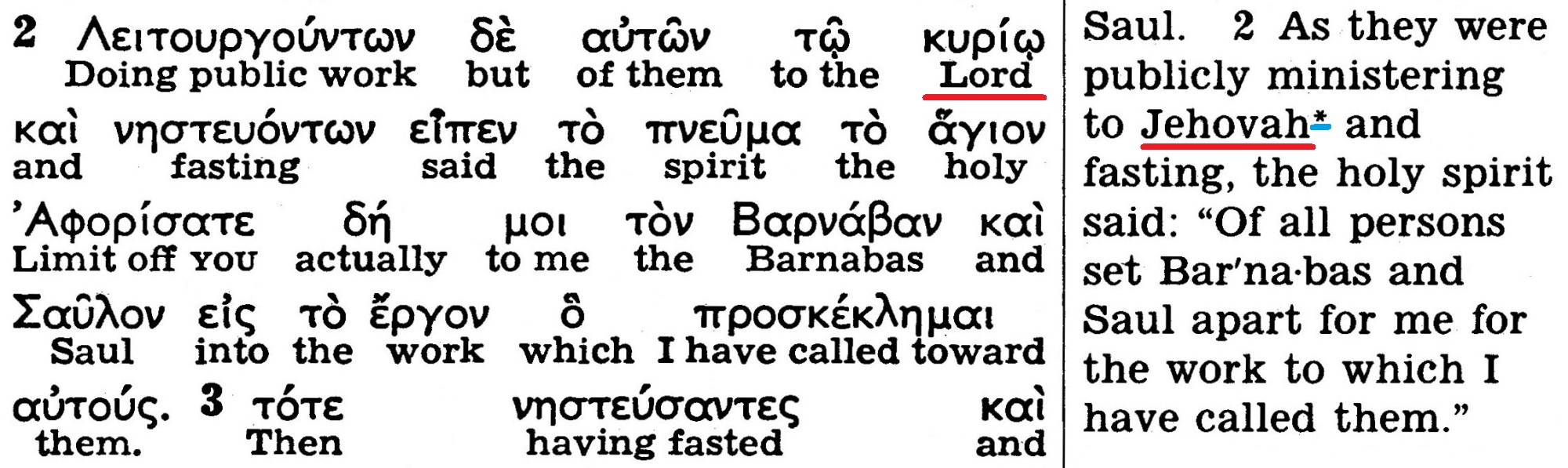 The Kingdom Interlinear Translation of the Greek Scriptures