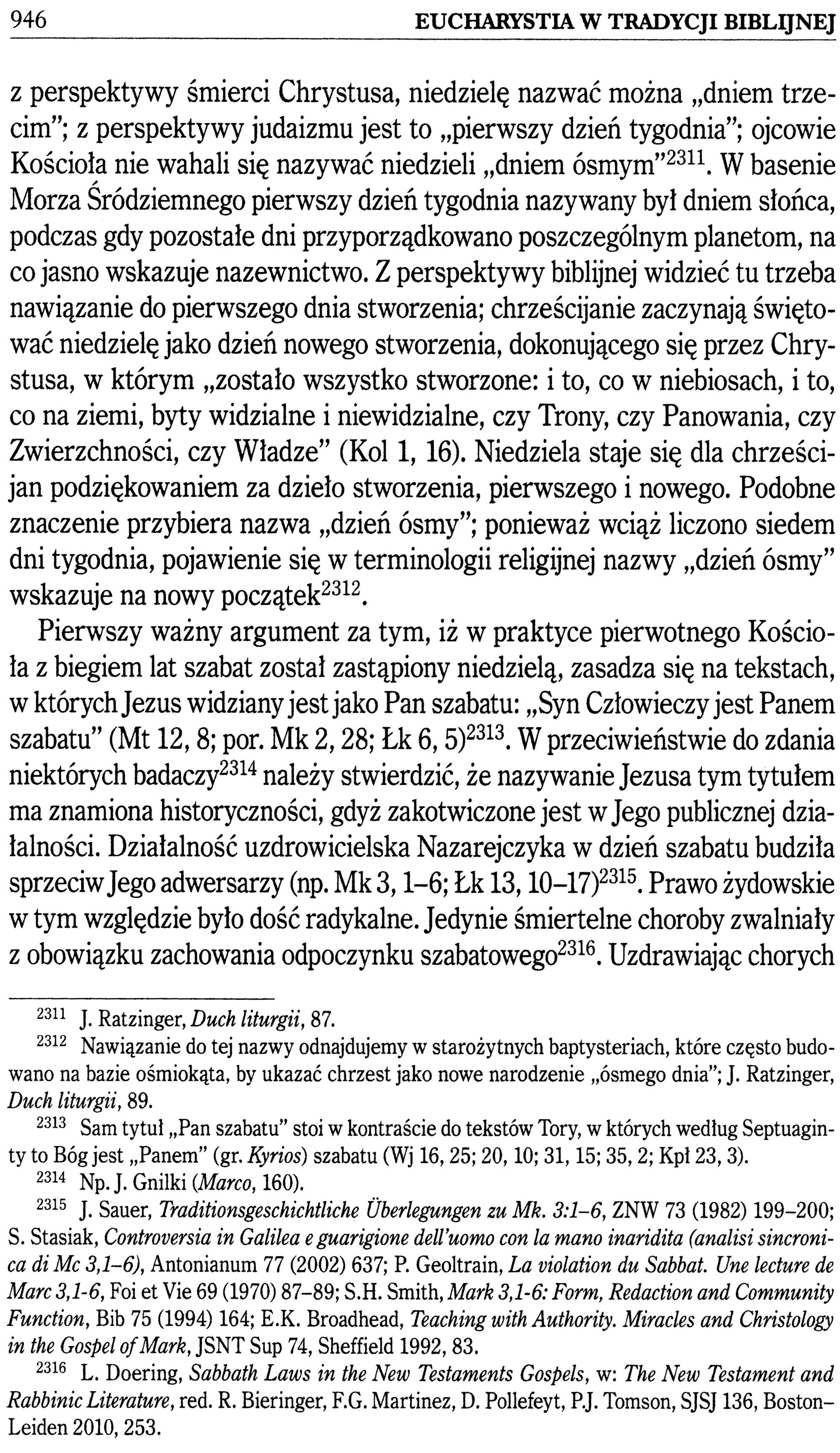 Mariusz Rosik Eucharystia w Tradycji Biblijnej