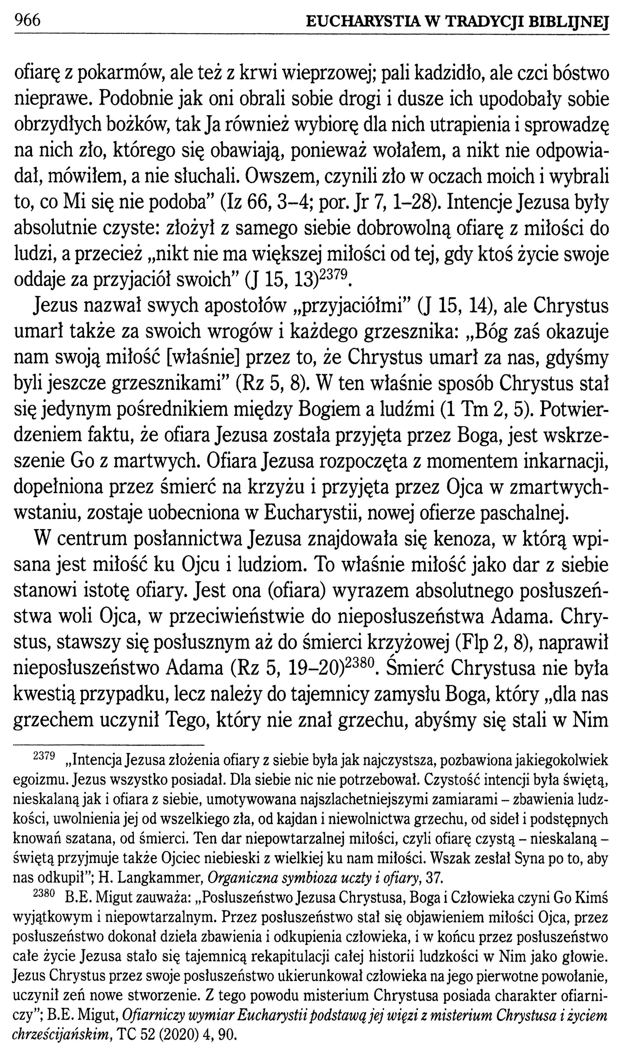 Mariusz Rosik Eucharystia w Tradycji Biblijnej