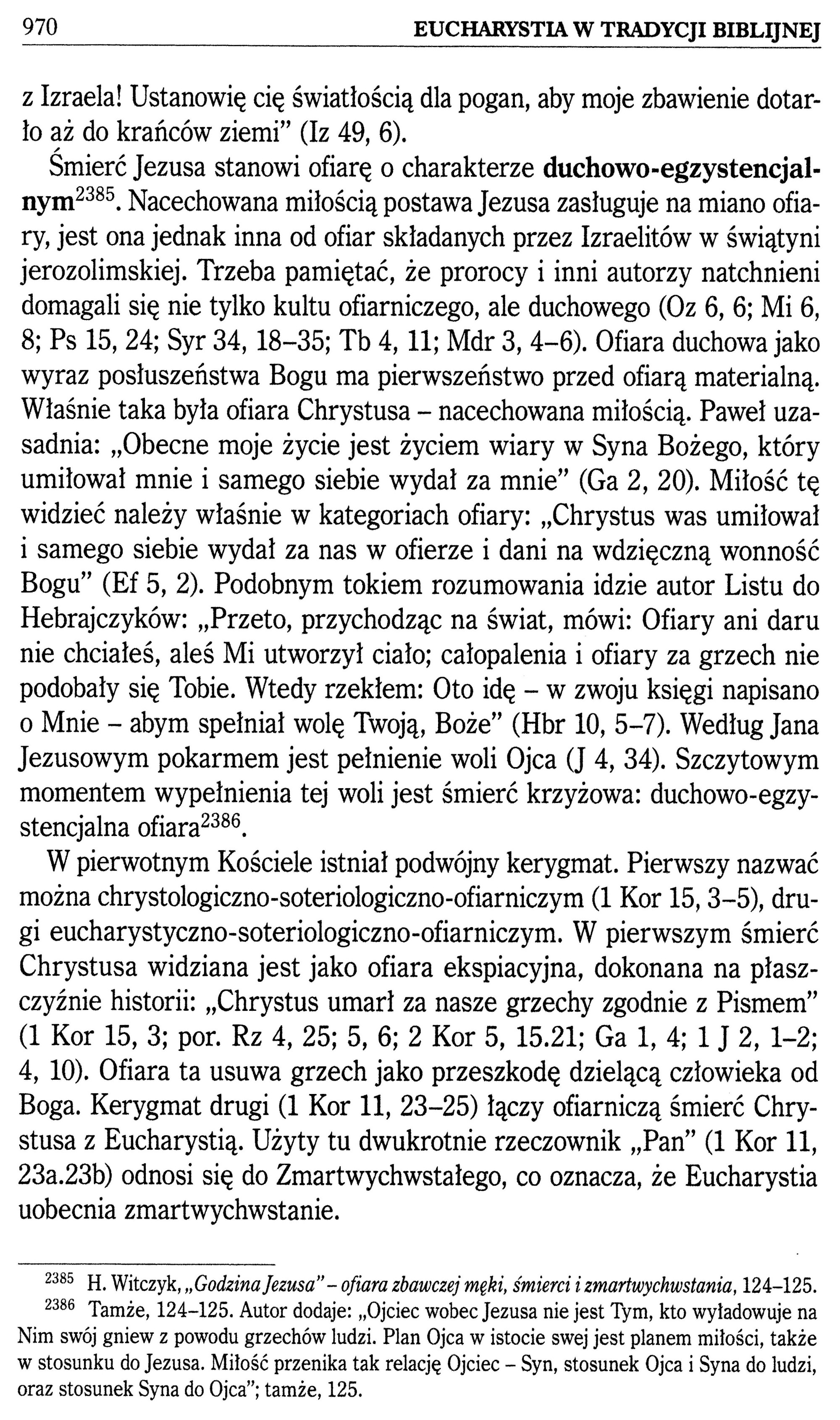 Mariusz Rosik Eucharystia w Tradycji Biblijnej