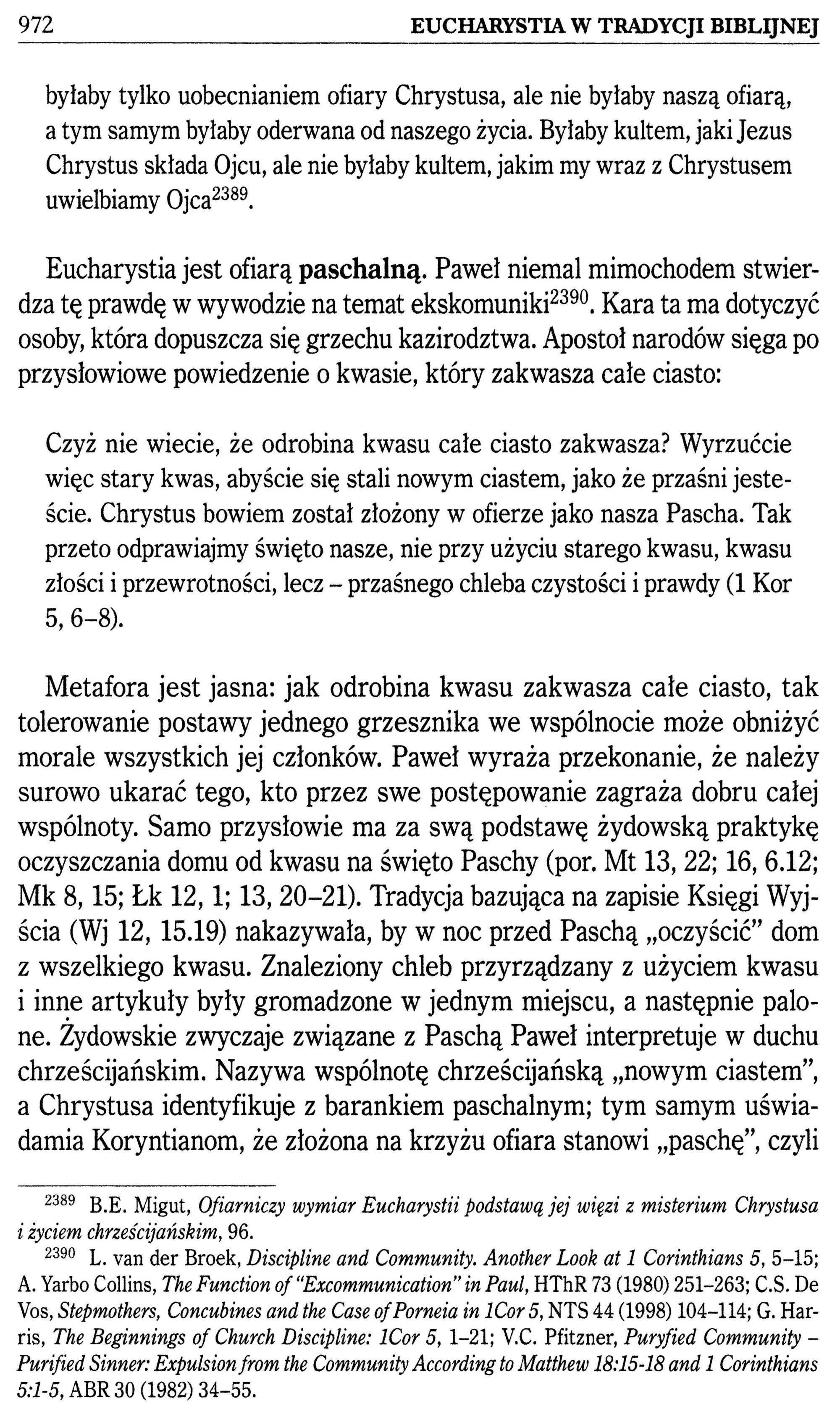 Mariusz Rosik Eucharystia w Tradycji Biblijnej