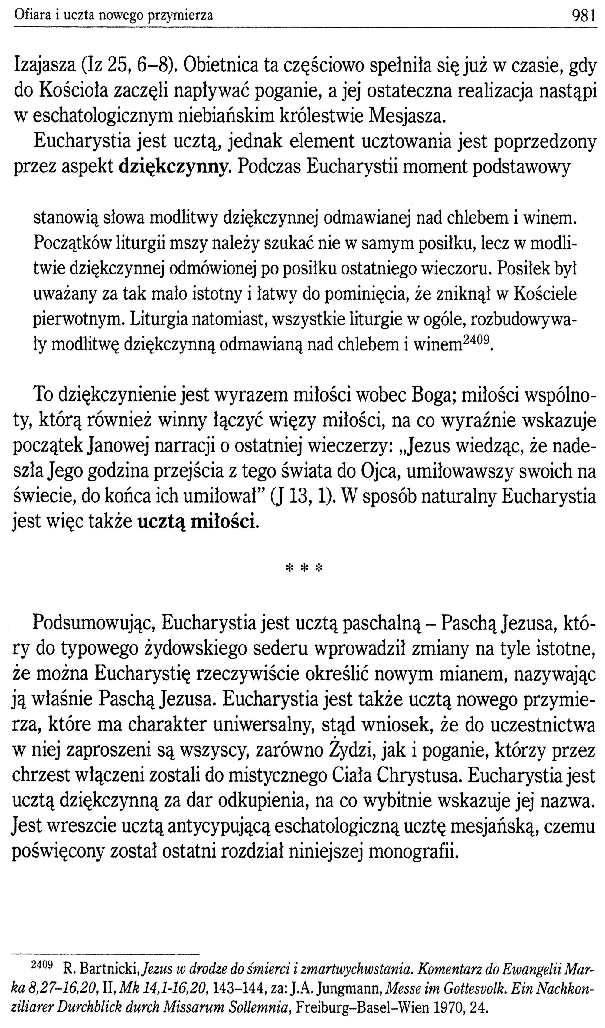 Mariusz Rosik Eucharystia w Tradycji Biblijnej