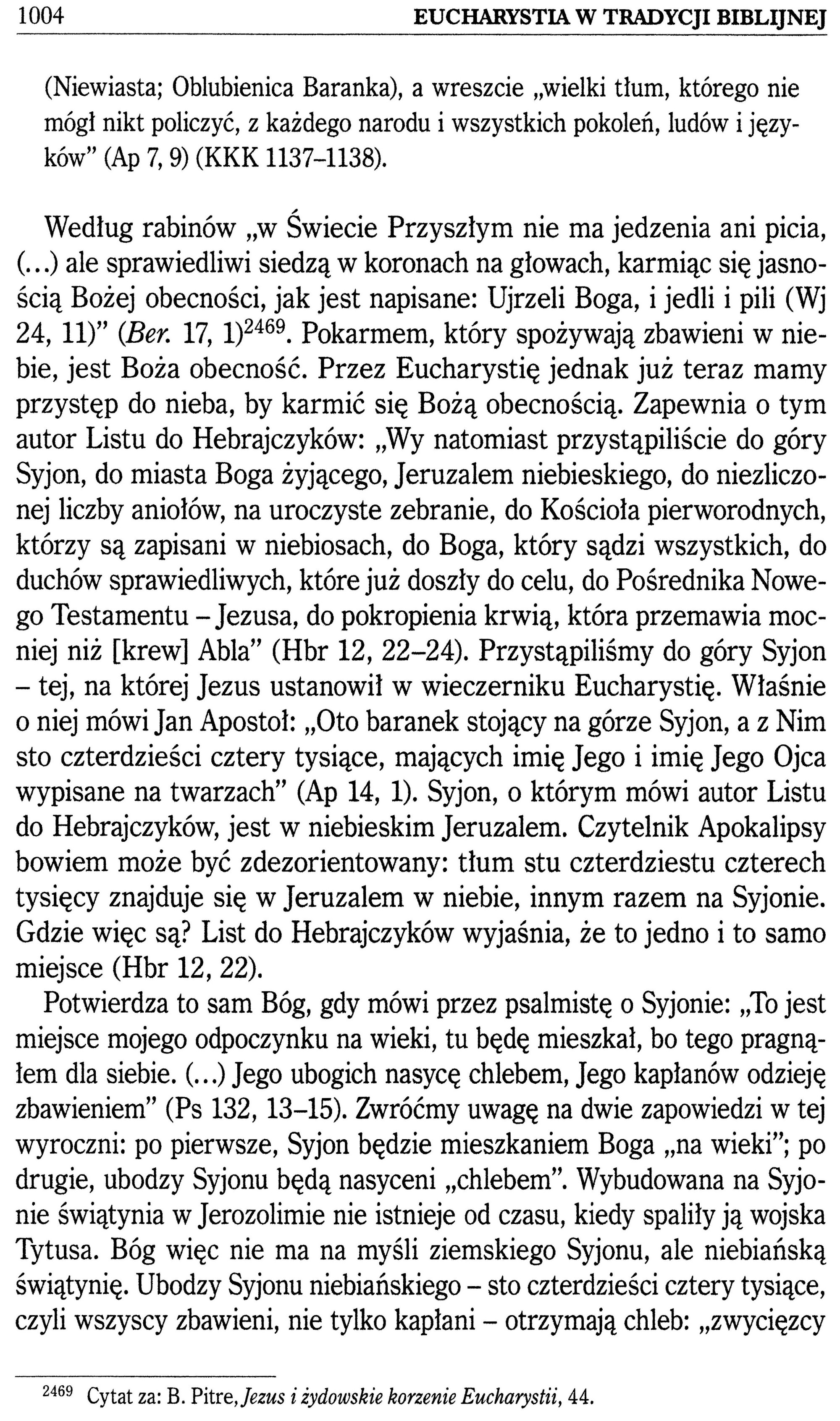 Mariusz Rosik Eucharystia w Tradycji Biblijnej