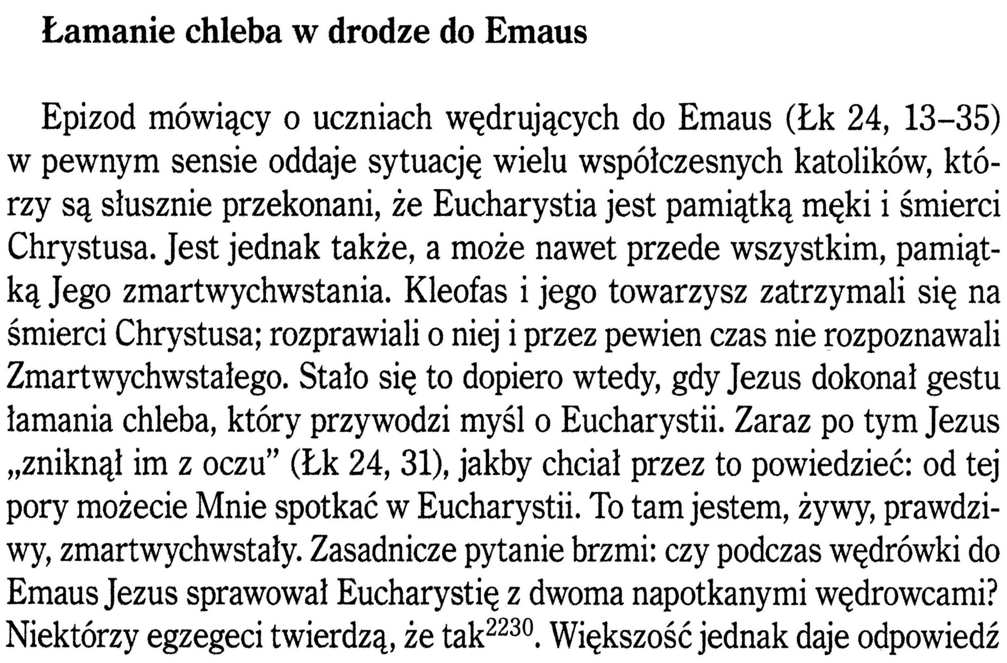 Eucharystia w Tradycji Biblijnej ks. Mariusz Rosiek
